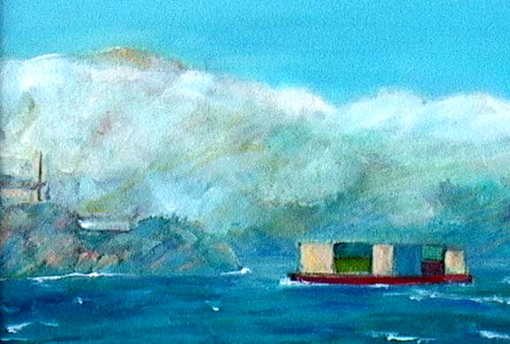 fog over alcatraz